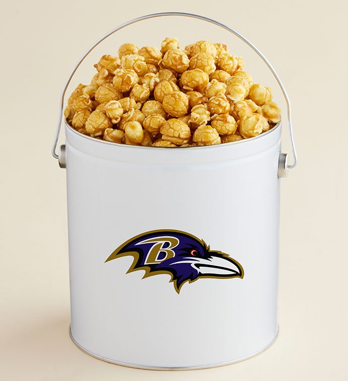 1 Gallon Baltimore Ravens - Caramel Popcorn Tin